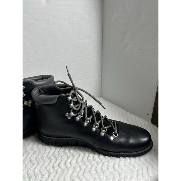 Cole Haan Boots Mens Size 12 Black ZEROGRAND Leather Lace Up Combat Ankle Hiker main image 5